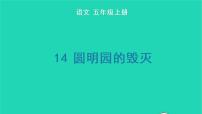语文五年级上册14 圆明园的毁灭课前预习ppt课件