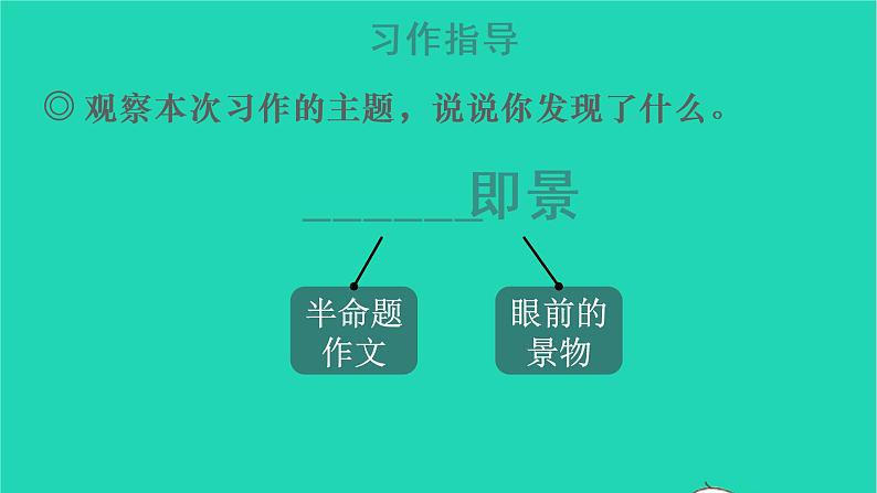 2022五年级语文上册第七单元习作：______即景教学课件新人教版03