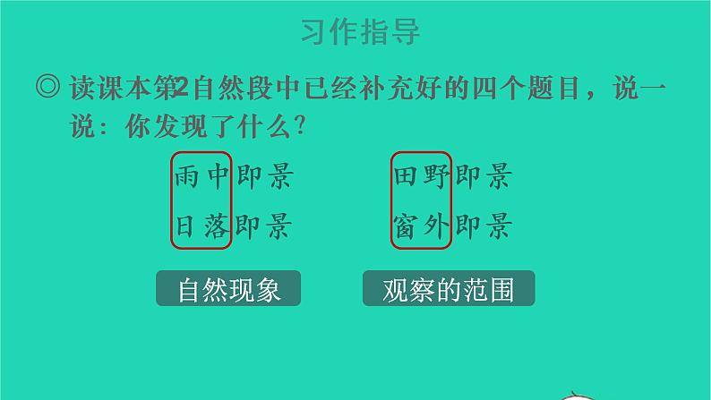 2022五年级语文上册第七单元习作：______即景教学课件新人教版07