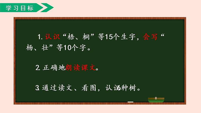 人教部编版小学语文二上：识字2《树之歌》课件第2页