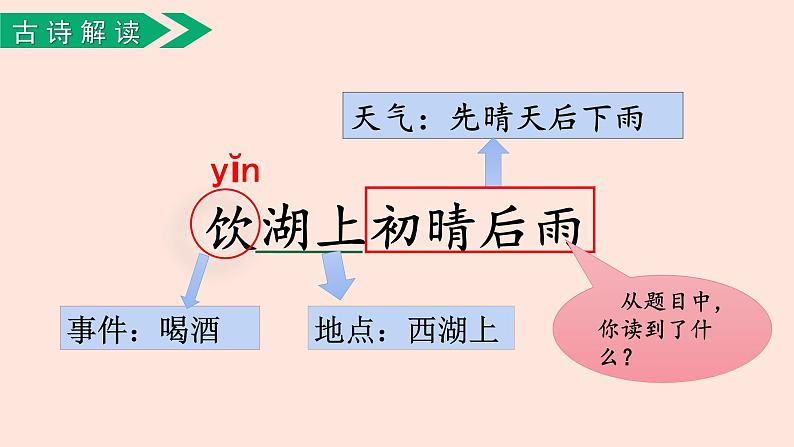 人教部编版语文三上：第17课《古诗三首-饮湖上初晴后雨》课件04