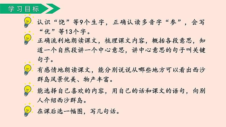 人教部编版语文三上：第18课《富饶的西沙群岛》课件第6页
