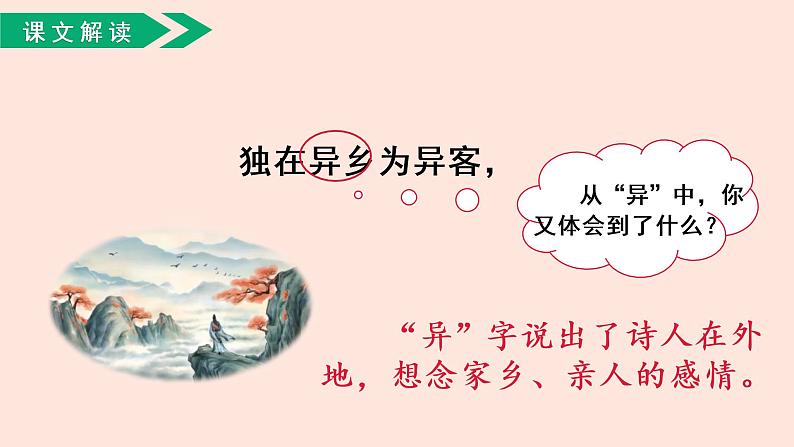 人教部编版语文三下：第9课《古诗三首-九月九日忆山东兄弟》课件08