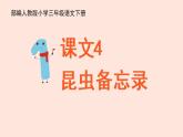 人教部编版语文三下：第4课《昆虫备忘录》课件