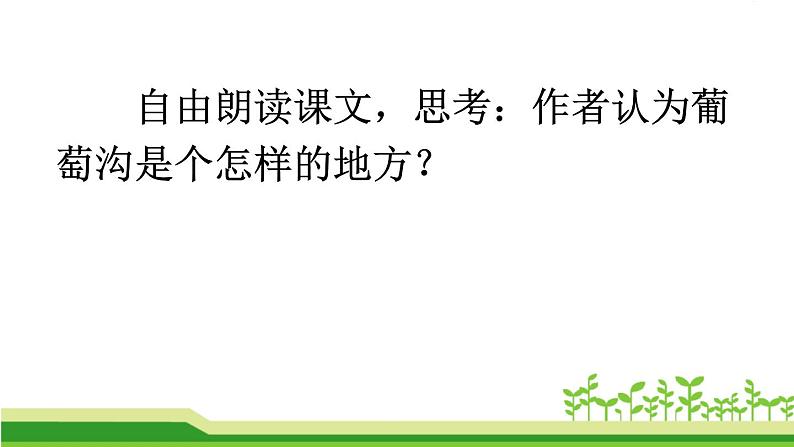 二年级上册语文 11.《葡萄沟》第二课时 课件第3页