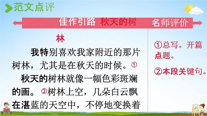 人教统编版三年级语文上册《习作：这儿真美 第2课时》课堂教学课件PPT小学公开课第6页