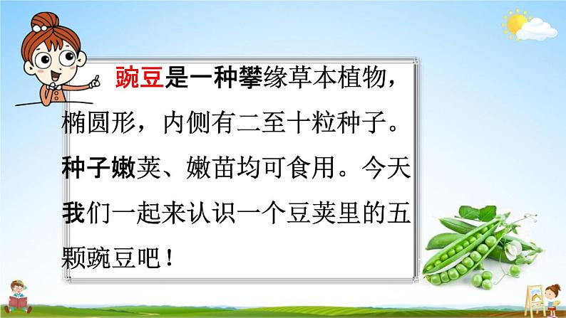 人教统编版四年级语文上册《5 一个豆荚里的五粒豆 第1课时》课堂教学课件PPT小学公开课第8页