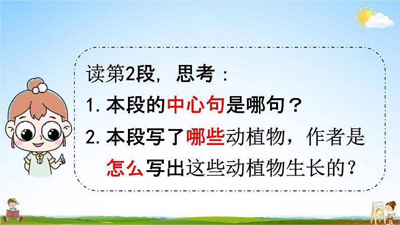 人教统编版六年级语文上册《16 夏天里的成长 第2课时》课堂教学课件PPT小学公开课03