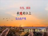 部编版语文　四年级上册《现代诗二首　秋晚的江上》　课件