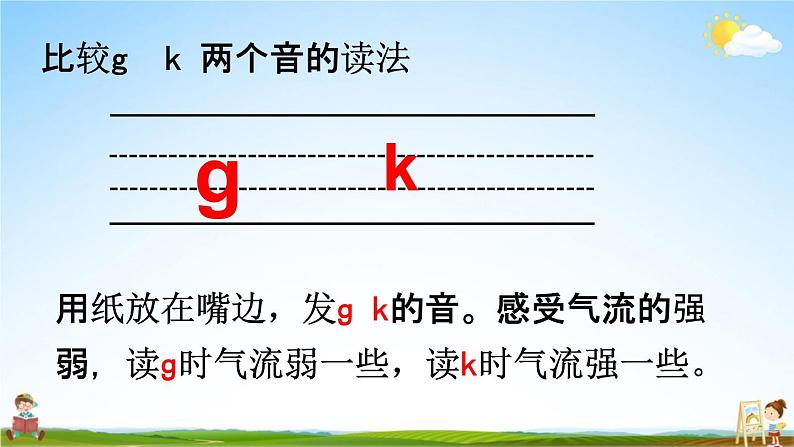 人教统编版一年级语文上册《5 g k h 第1课时》课堂教学课件PPT小学公开课第7页