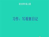 四年级语文上册 第三单元 习作：写观察日记教学课件 新人教版