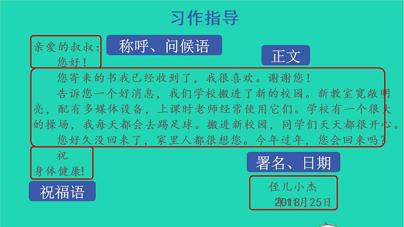 四年级语文上册 第七单元 习作：写信教学课件 新人教版06