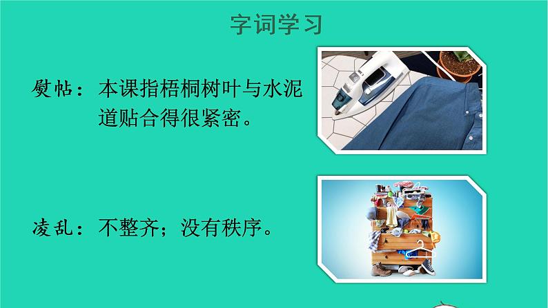 2022三年级语文上册 第二单元 5 铺满金色巴掌的水泥道教学课件 新人教版08