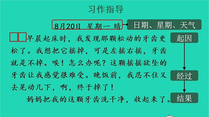 2022三年级语文上册 第二单元 习作：写日记教学课件 新人教版05