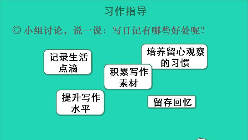 2022三年级语文上册 第二单元 习作：写日记教学课件 新人教版07