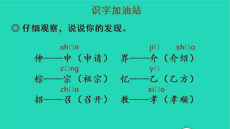 2022三年级语文上册 第三单元 语文园地三教学课件 新人教版05