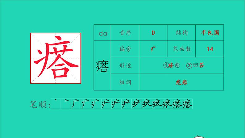 2022六年级语文上册第三单元10竹节人生字课件新人教版第4页