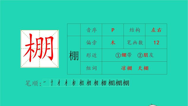 2022六年级语文上册第五单元16夏天里的成长生字课件新人教版第2页