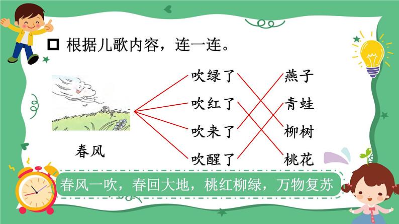 部编版小学语文一年级下册7-1吹吹春天的风期末复习课件第4页