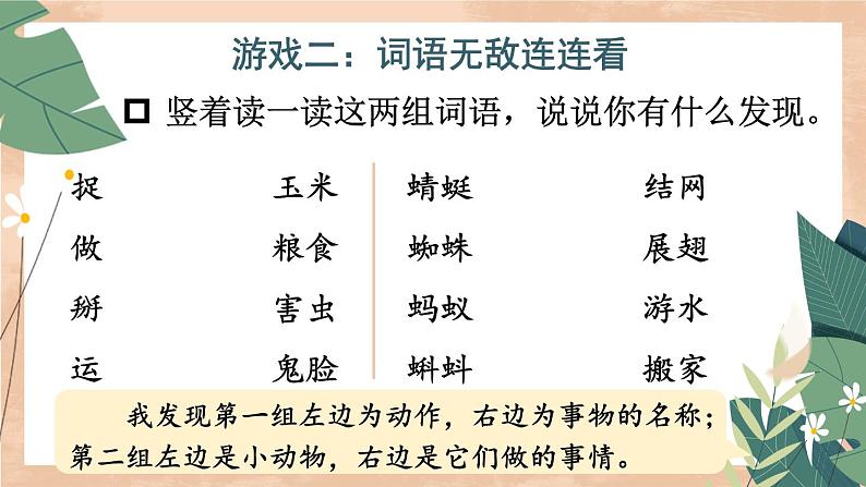 部编版小学语文一年级下册3-2巧手连连看期末复习课件第4页