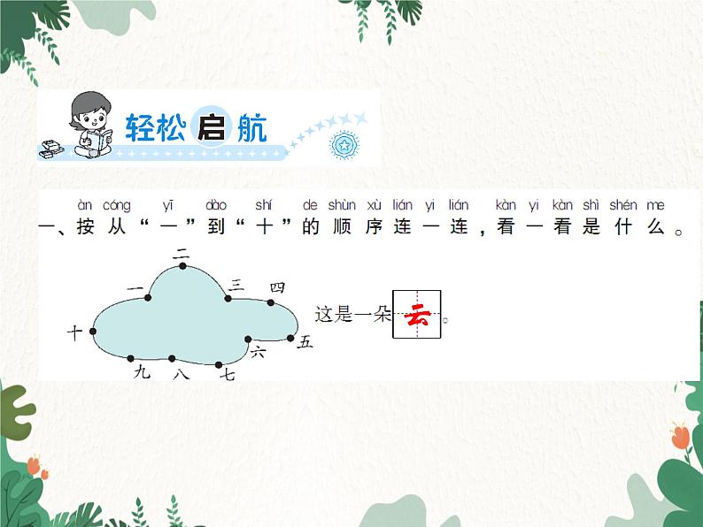 部编版小学语文一年级上册第1单元  语文园地一习题课件02