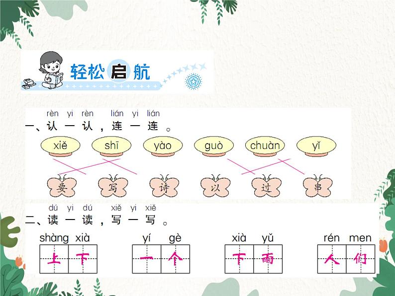 部编版小学语文一年级上册第6单元 7　青蛙写诗习题课件02