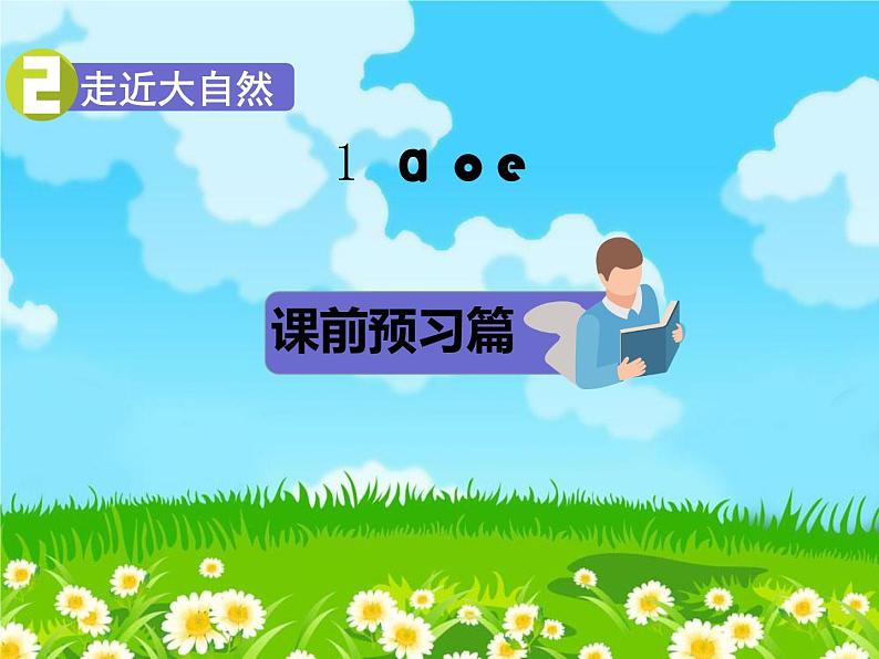 部编版小学语文一年级上册1.ɑ o e课件第1页