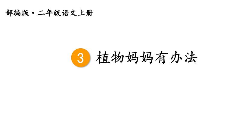新部编版二年级上语文《3 植物妈妈有办法》优质公开课教学课件04