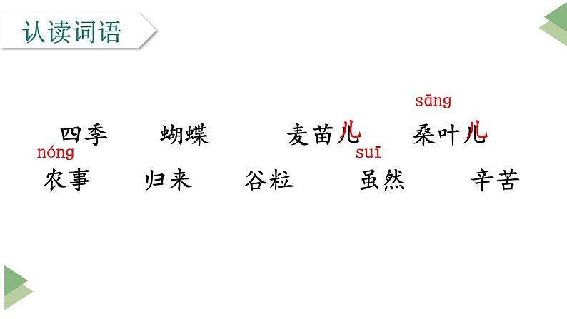 新部编版二年级上语文识字4《田家四季歌》优质公开课教学课件05