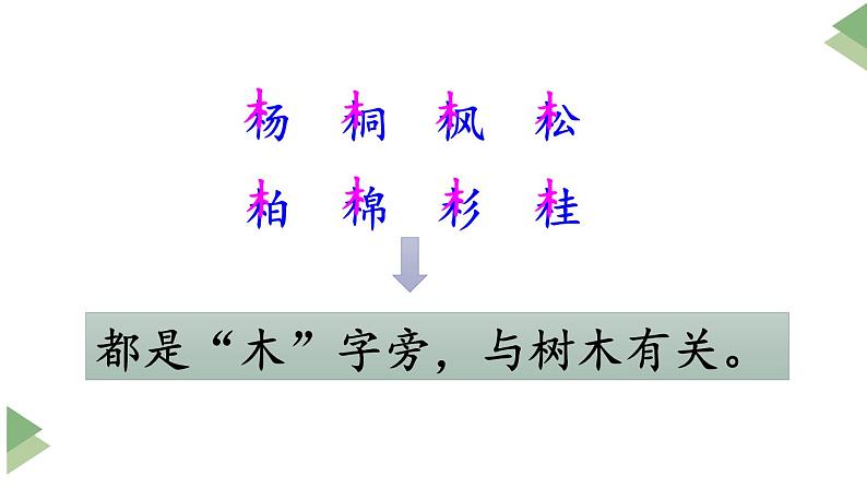 新部编人教版二年级上语文识字2《树之歌》优质公开课教学课件第7页