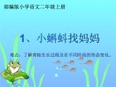 人教版（部编版）小学语文二年级上册1.小蝌蚪找妈妈  课件