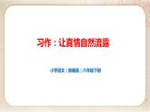 部编版小学语文六年级下册 第3单元 习作：让真情自然流露  课件+教案