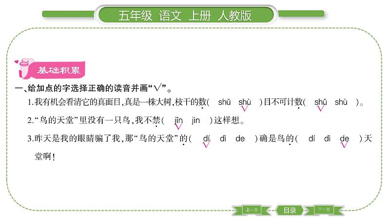 人教版语文五年级上第七单元23 鸟的天堂 PPT02