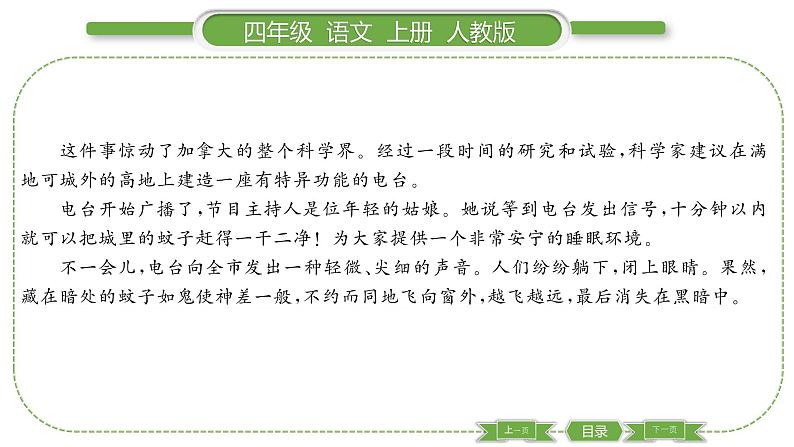 人教版语文四年级上第二单元双休单元阅读二PPT第3页