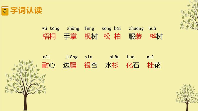 二年级上册语文部编版教案课文识字2.树之歌  课件第5页