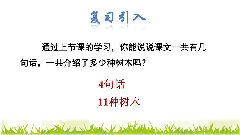 二年级上册语文部编版教案课文识字2.树之歌  课件第2页