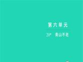 部编版六年级语文上册第六单元20青山不老习题课件2