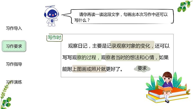 部编版四年级上语文《习作：写观察日记》第1课时优质示范课课件第3页