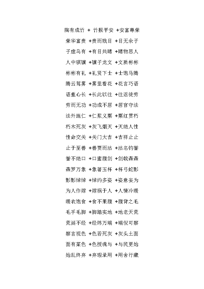 用“成语接龙”巧记小学必考成语第1页