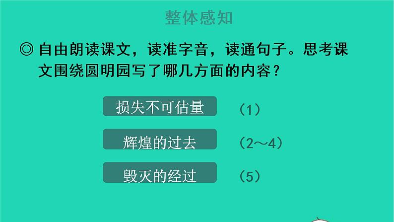 部编版五年级语文上册第四单元14圆明园的毁灭教学课件(1)08