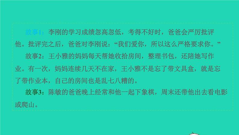 部编版五年级语文上册第六单元口语交际：父母之爱授课课件第7页