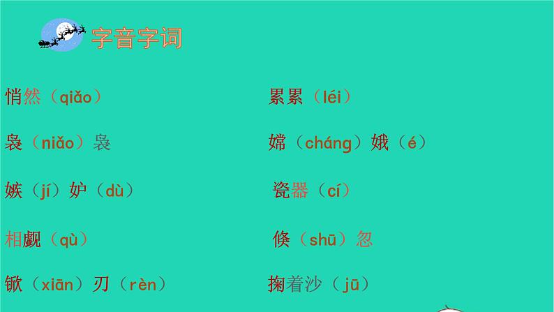 部编版五年级语文上册第七单元24月迹教学课件第6页