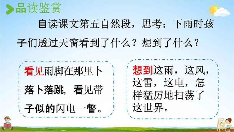 人教统编版四年级语文下册《3 天窗 第2课时》教学课件PPT小学公开课第4页