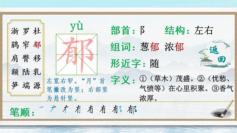 17 记金华的双龙洞（生字讲解）第8页