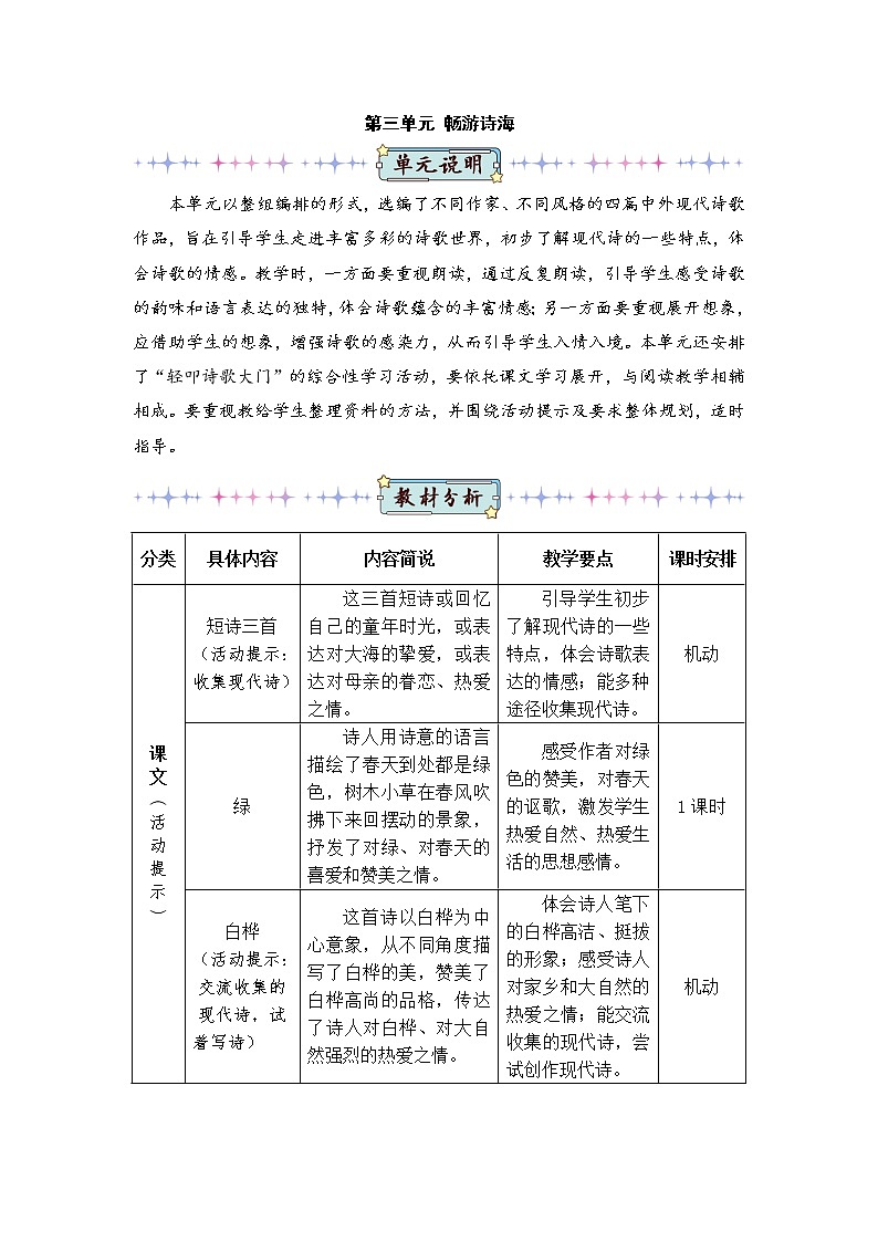 9《短诗三首》课件PPT+生字课件+教案+音视频素材（含课文朗读）01
