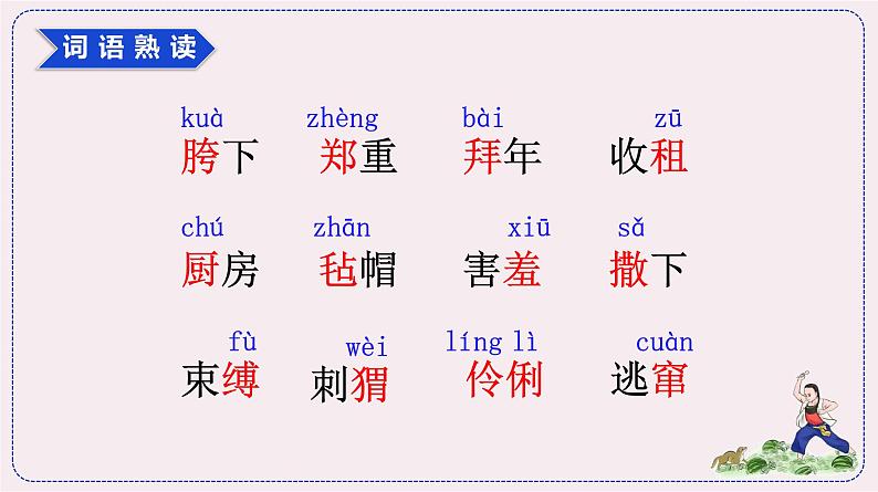 （人教版）语文6年级上册 25.少年闰土 PPT课件08