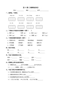 小学语文人教部编版四年级上册11 蟋蟀的住宅练习题