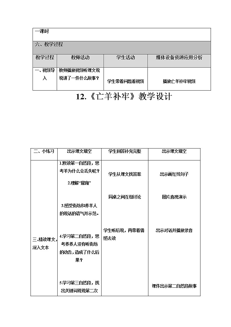 二年级语文下册教案-12 亡羊补牢24-部编版第2页