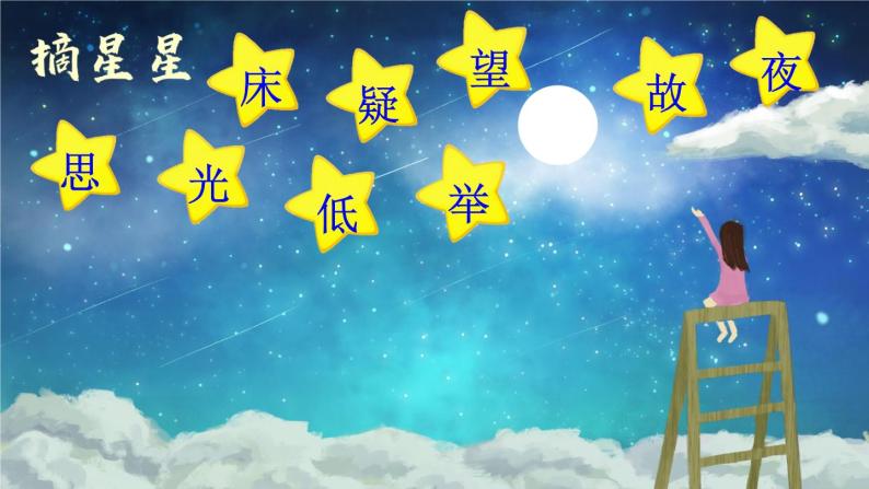 8《静夜思》课件PPT+生字课件+教案+音视频素材（含课文朗读）05