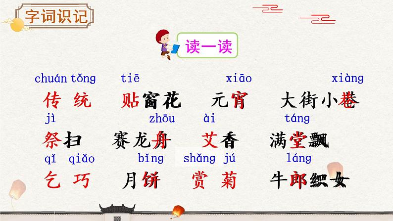 识字2《传统节日》课件PPT+生字课件+教案+音视频素材（含课文朗读）04